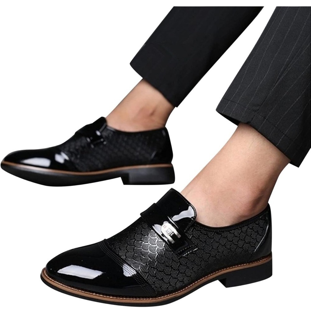 Coerni Men’s Oxford Shoes Slip On Business Tuxedo Shoes Men’s US 10.5 EU 45 NEW